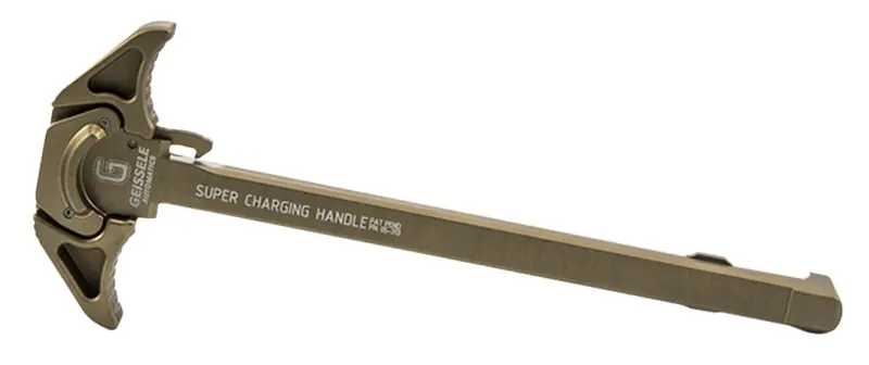 Geissele Automatics 05476S Super AR-10 Desert Dirt Desert Dirt Hardcoat Anodized 7075-T6 Aluminum Ambidextrous Hand