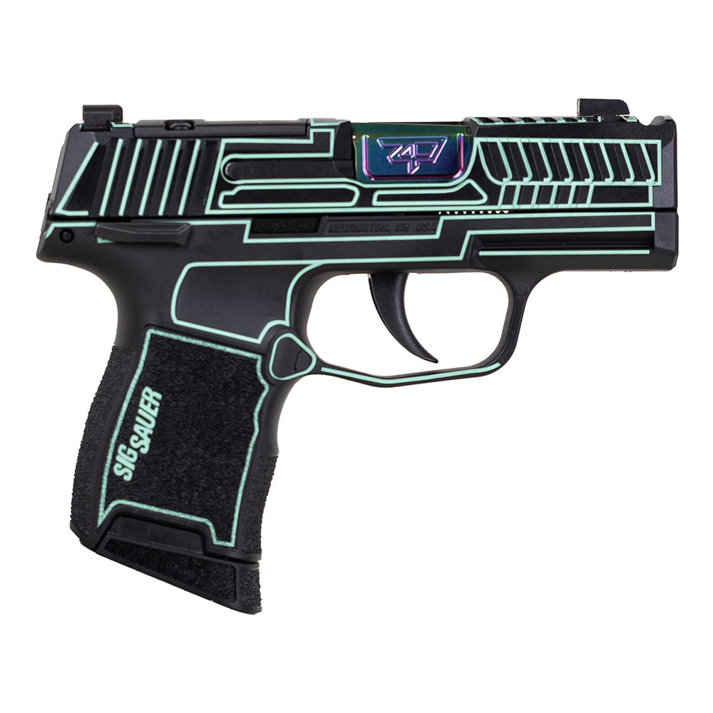 Sig Sauer P365 "Outlander Blue Laser" 9mm Pistol 3.1" 10rd, Black
