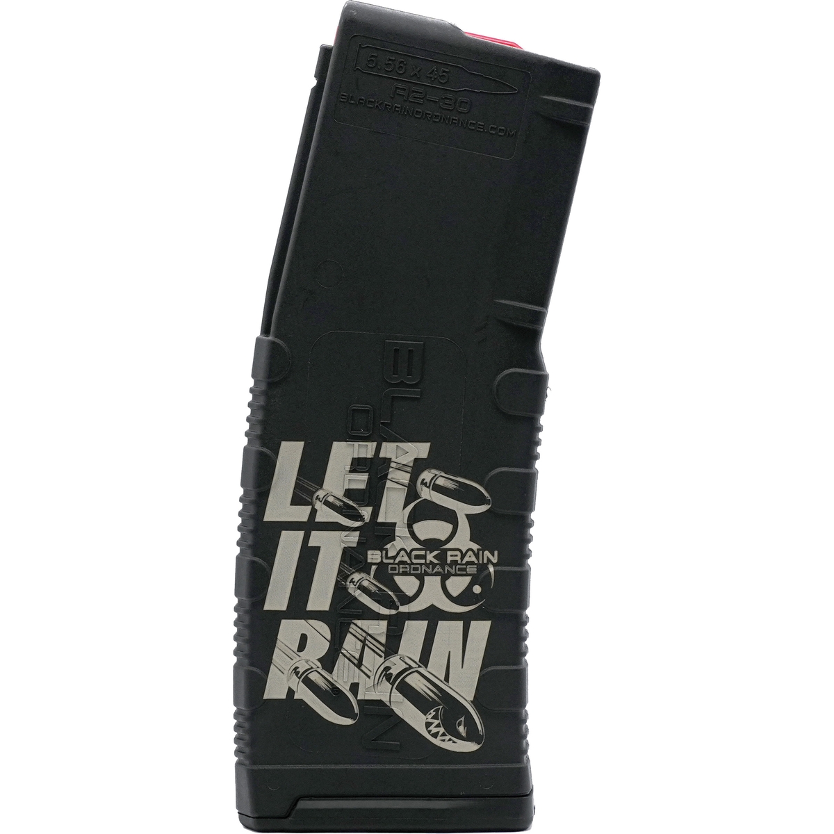 Black Rain Ordnance 30rds 5.56x45mm/.223 Remington Black Magazine - Tactical - BRO-MAG30-LETITRAIN-B