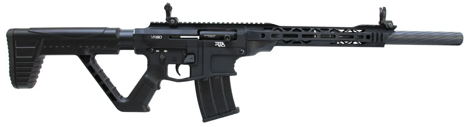 Rock Island VR80 VR80 12 Gauge 3" 20" 5+1 Black Anodized Rec Black Fixed Thumbhole Stock Right Hand