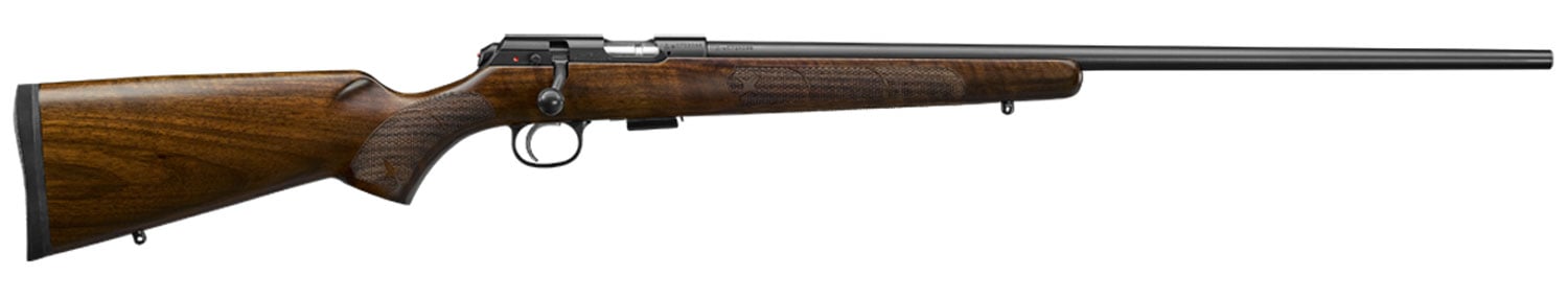 CZ 457 AMERICAN 17HMR 24.5″ – BLUED BBL. WALNUT STOCK - No Credit Card Fees - Low, flat rate shipping