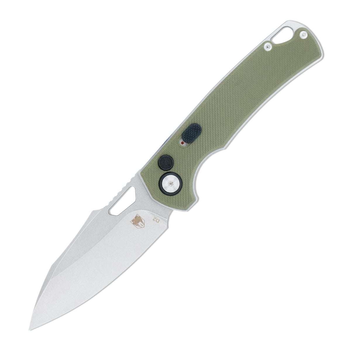 CobraTec Knives Wolverine Folding Clip Point Knife, OD Green - CTWOLAUTOODG