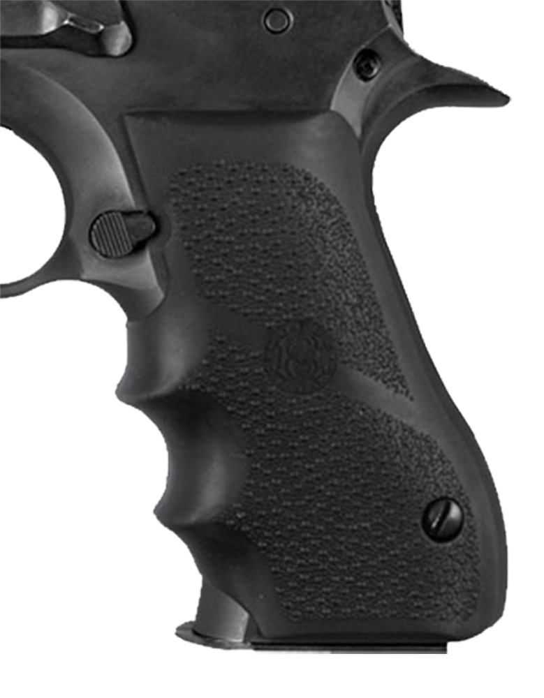 Hogue Grip w/ Finger Grooves for Magnum Research Baby Eagle 40/9mmPistols, Black - 76000