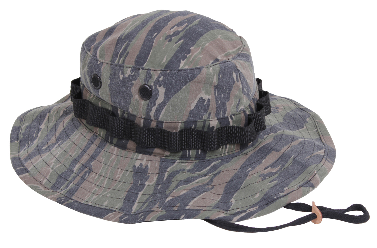 Rothco Vintage Vietnam Style Boonie Hat - Tiger Stripe Camo, Head Size 7 1-2