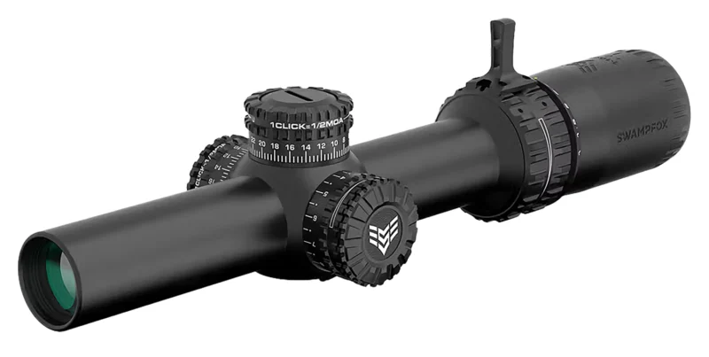 Swampfox Optics ARH18241GB Arrowhead Black 1-8x24mm 30mm Tube Guerrilla Dot BDC Green Reticle