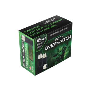 Liberty Ammunition LAOW451051600 OverWatch 45 ACP 105 GR20 Per Box/ 50 Cs - 20rd Box