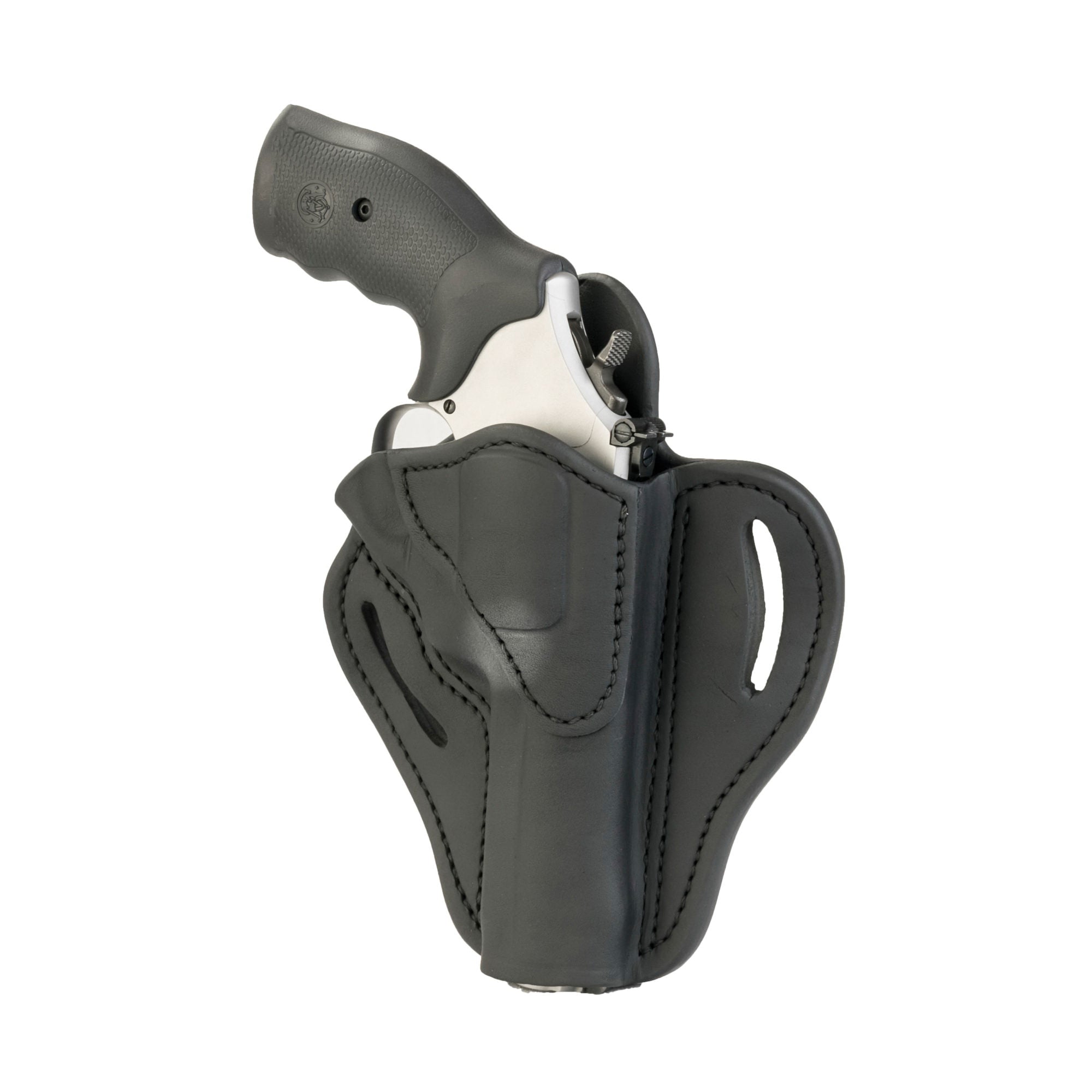 1791 Gunleather RVH2 Right Hand Ruger GP100 OWB Holster, Stealth Black - RVH-2-SBL-R