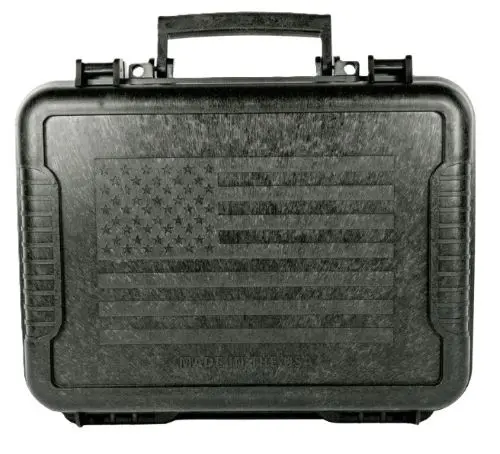 BOYT SINGLE HANDGUN HARD - CASE 11" USA FLAG BLACK
