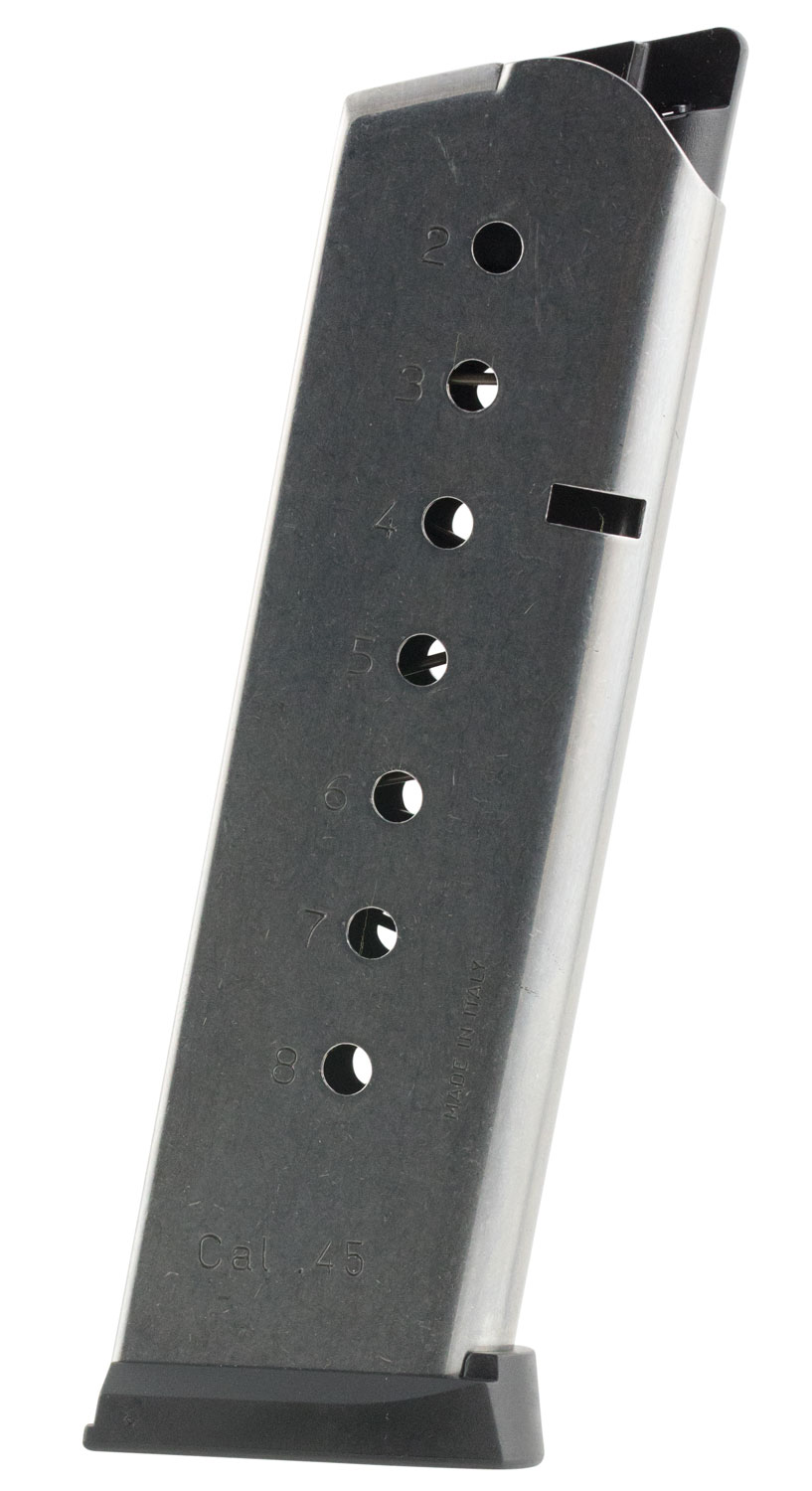Mec-Gar 8 Round .45 ACP High Capacity Detachable Magazine, Stainless Steel - MGCG4508SPF
