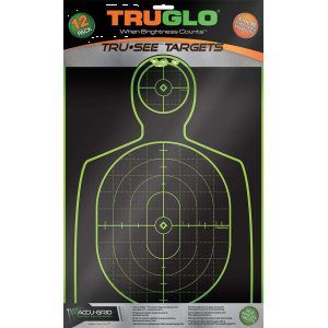 TRUGLO TRU-SEE REACTIVE TARGET HANDGUNNER 12 X 18 12-PACK