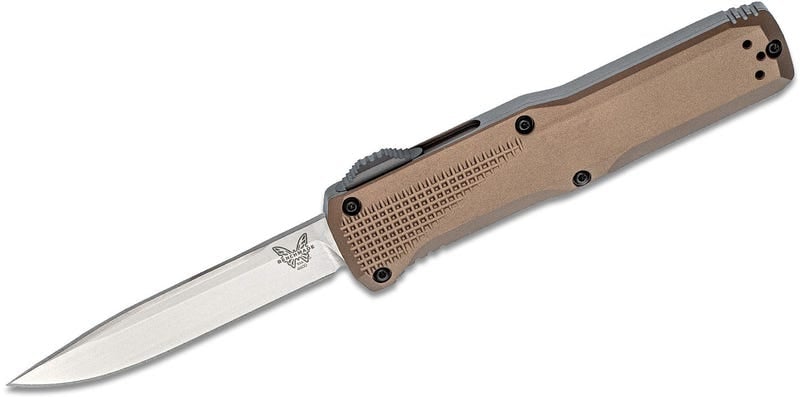 Benchmade Phaeton Spin-Fire OTF Knife, Dark Earth - 4600-1