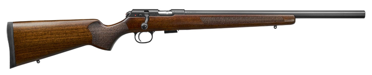 CZ 457 AMERICAN VARMINT 22LR – 21″ HB WALNUT STOCK 5RD MAG - No Credit Card Fees - Free Shipping
