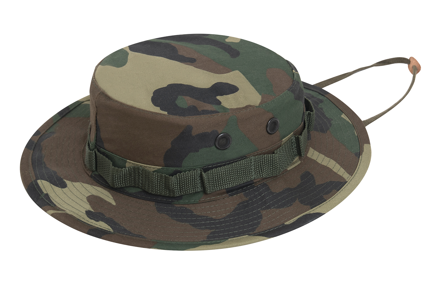 Rothco Camo Boonie Hat - Woodland Camo, Head Size 7 1-2