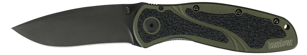 Kershaw Blur Folding Knife, Olive Black