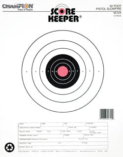 Champion 50ft Pistol Slow Fire O/B (12/PK) 45724