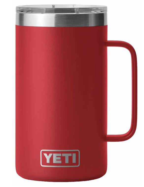 Yeti Rambler 24 oz Mug w/ MagSlider Lid, Rescue Red