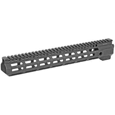 Midwest Industries 13.375" MLOK Combat Rail Handguard w/ 5-Slot Rail Section, Black Anodized - MI-CRM13.375