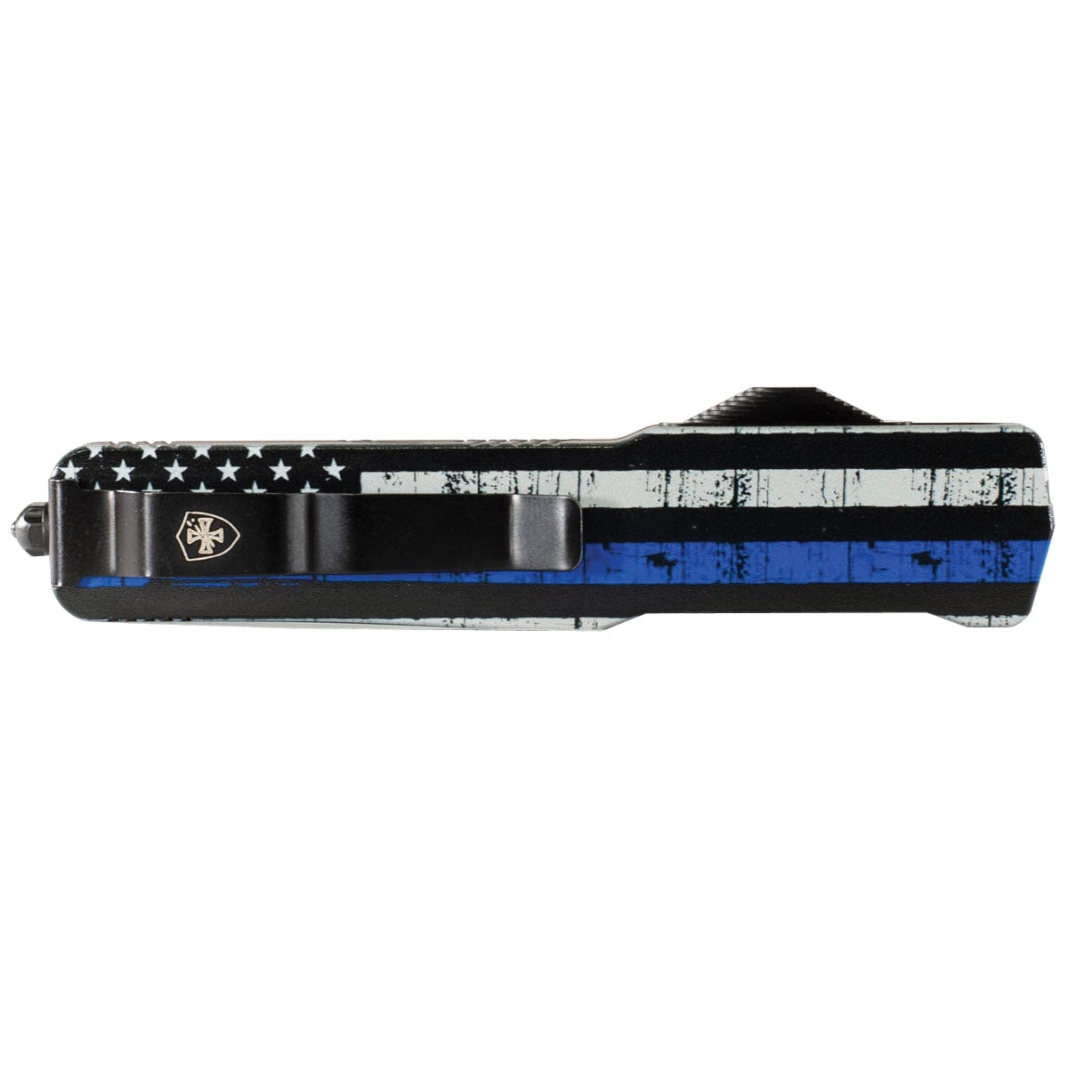 Templar Knife Premium Lightweight OTF Knife Dagger, Black/Blue - MA-BTB-12