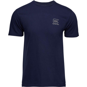 Glock AP96195 Glock Strong Tee  Navy Ringspun Cotton Short Sleeve Large