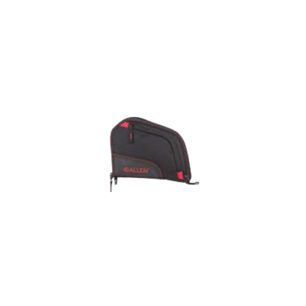 Allen Auto-Fit Endura Handgun Case - 9" Black/Red, Secure and Stylish Handgun Storage - 7738