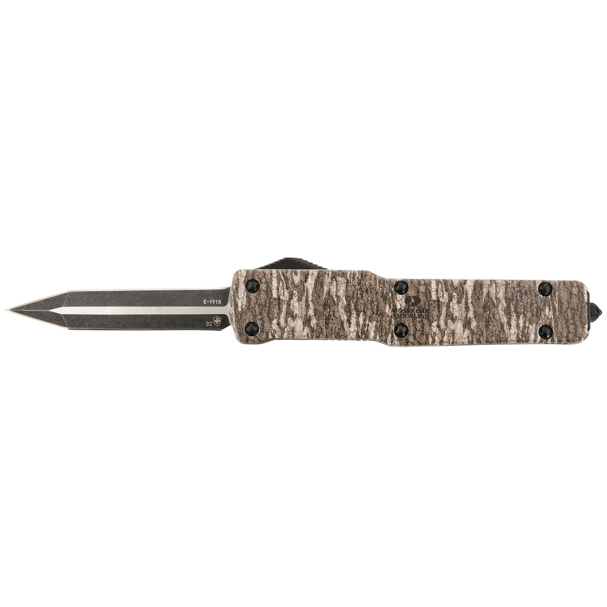 Templar Knife Premium Lightweight Folding/OTF Knife Dagger Mossy Oak Bottomland Aged Camo - Reliable and Durable - MAMOB121
