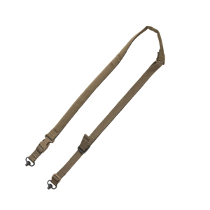 TacShield Tactical 2 Point Quick Adjust Sling Padded QD Push Button Swivel Coyote Brown