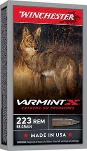 WINCHESTER 22-250 REM VARMINTX XP 55 GR 20 RD/BX 10 BX/CS