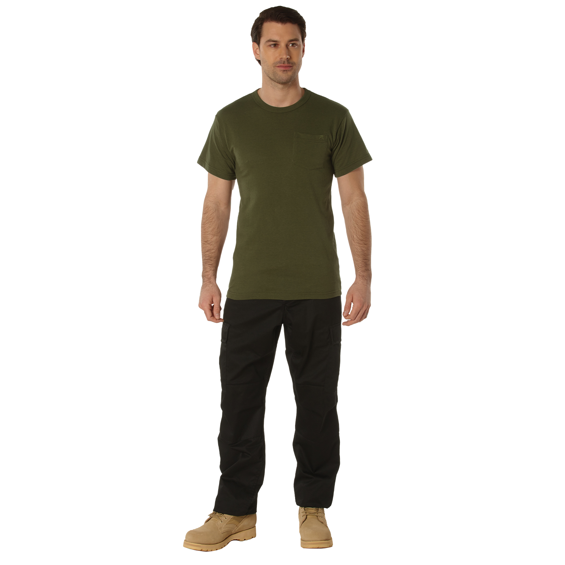 Rothco Pocket T-Shirt - Olive Drab, Small