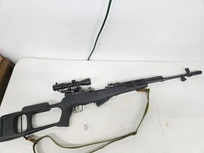 NORINCO Type 56 SKS, Dragunov-style stock and mounted scope (Used)