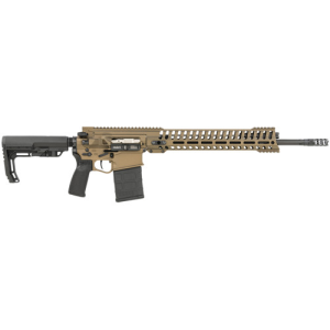 Pof-Usa POF Revolution Piston 308 Win 18.5" 20rd Semi-Auto AR10 Rifle - Black / Burnt Bronze