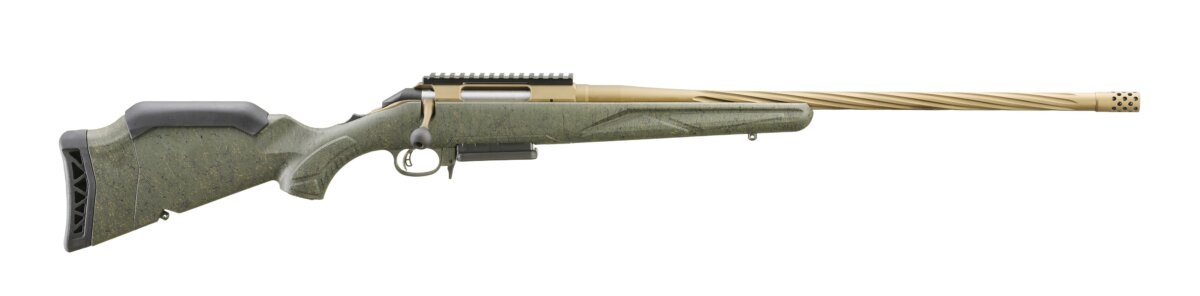 Ruger AMERICAN GEN2 PRED 243WIN 22" 46933 | GREEN SPLATTER STOCK
