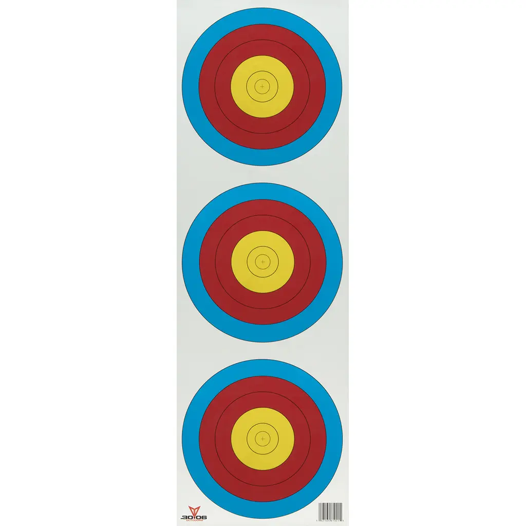30-06 Paper Targets 3 Spot Vertical 100 pk.