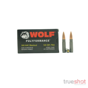 Wolf Ammunition - Polyformance - 300 Blackout - 145 Grain - FMJ - 20