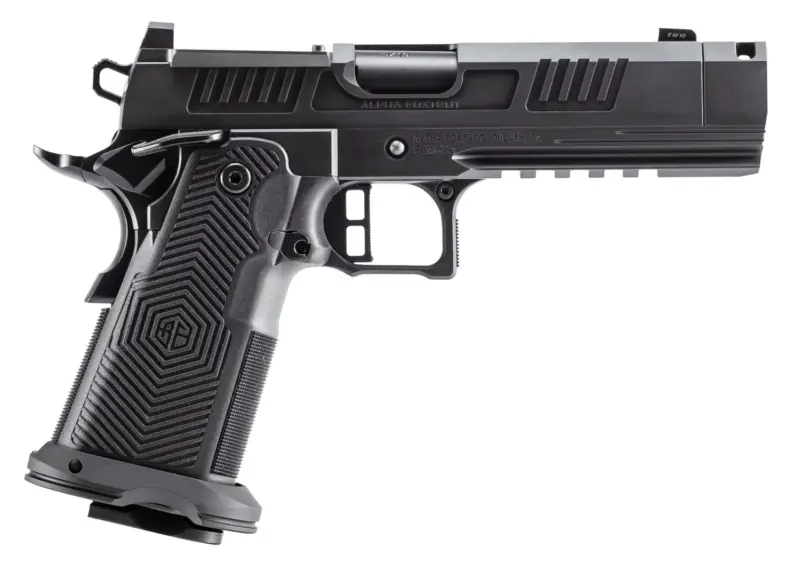 Alpha Foxtrot AA39X4CIG-XDBK13 AF1911 Romulus 45 ACP 13+1 4.25" Black DLC Stainless Steel Threaded Compensated Barrel, Optic Ready/Serrated Slide Frame w/Beavertail Picatinny Rail, RMR/RMSc Footpr
