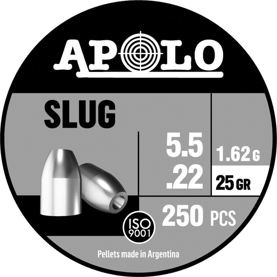 Hatsan USA Apolo Slug .22 Cal Airgun Rifle Pellet, 25 gr 250rds