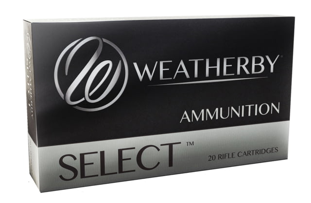 Weatherby Select .300 Weatherby Magnum 165 Grain Spitzer Boat Tail Brass Cased Rifle Ammo 20 Rounds