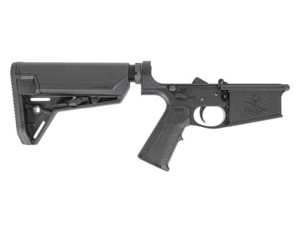 PSA Sabre AR-10 Lower Forged w/ MOE SL-S Stock and MIAD Grip, Black