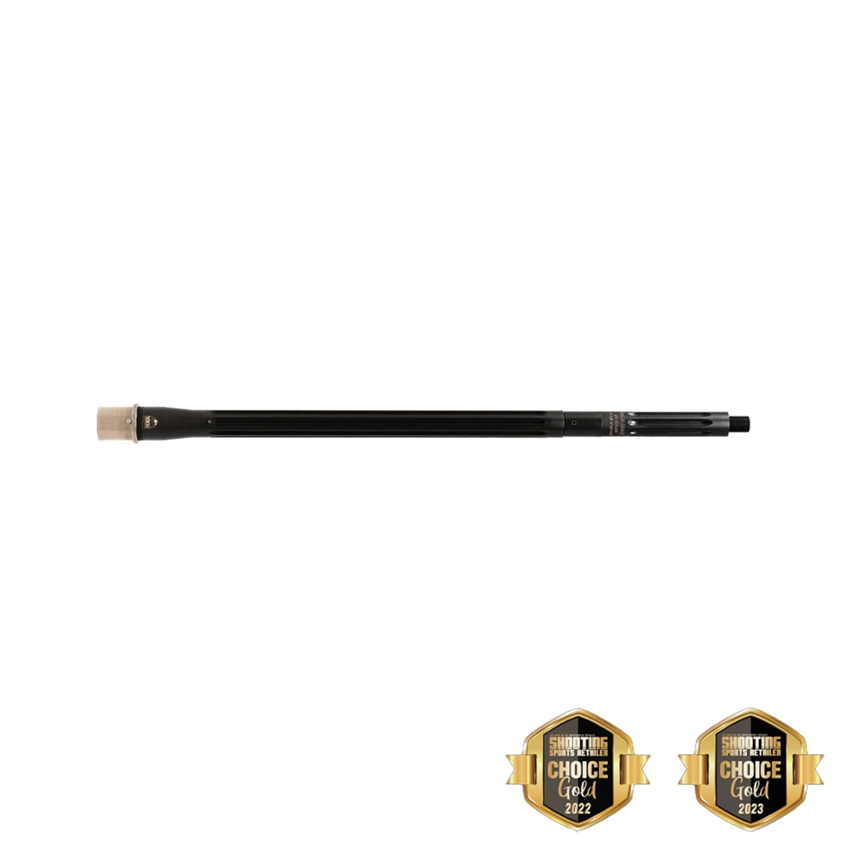 Faxon Firearms Match Heavy Fluted 5R Button Rifled Barrel .223 Wylde 18", Black