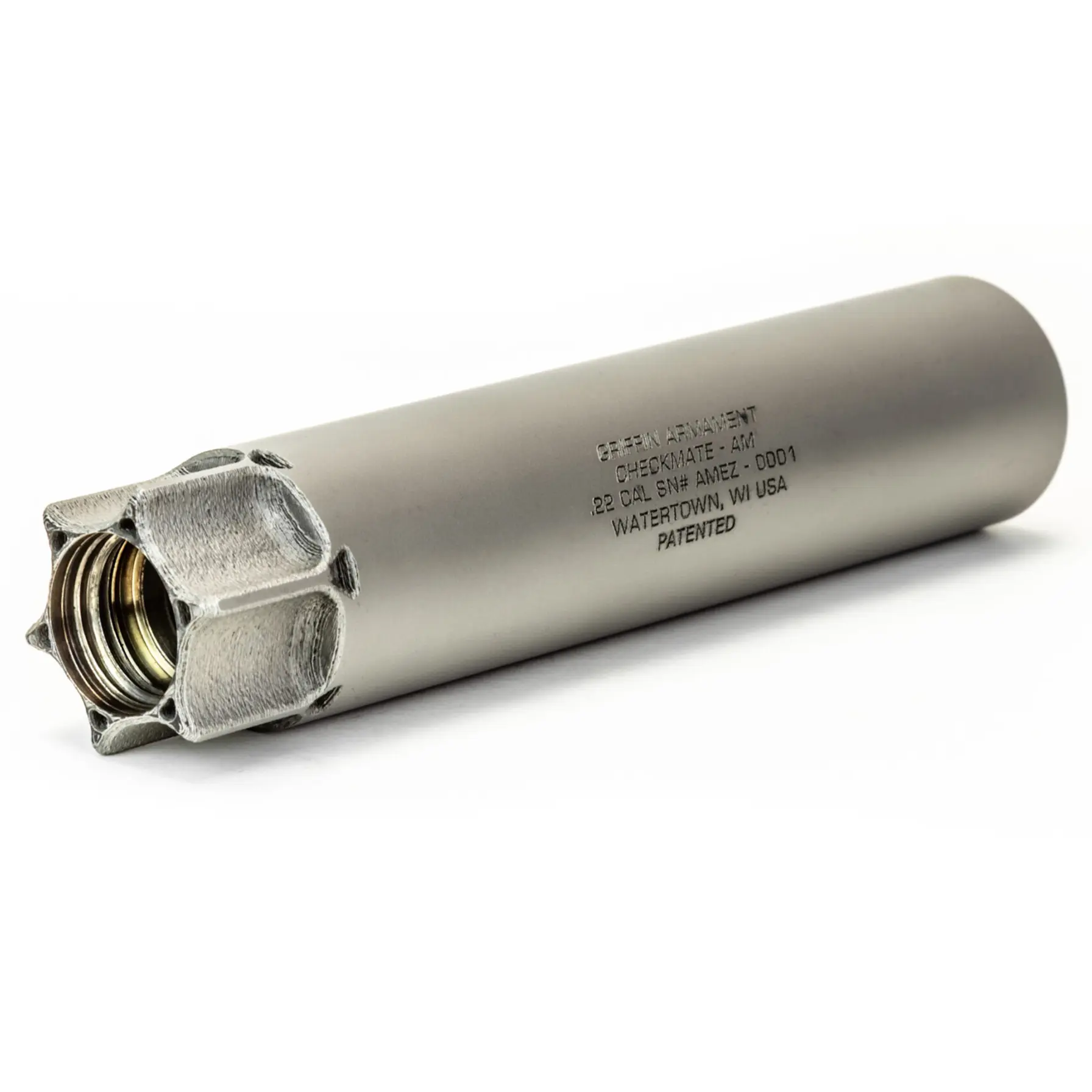 Griffin Checkmate-AM 22LR Suppressor — Black