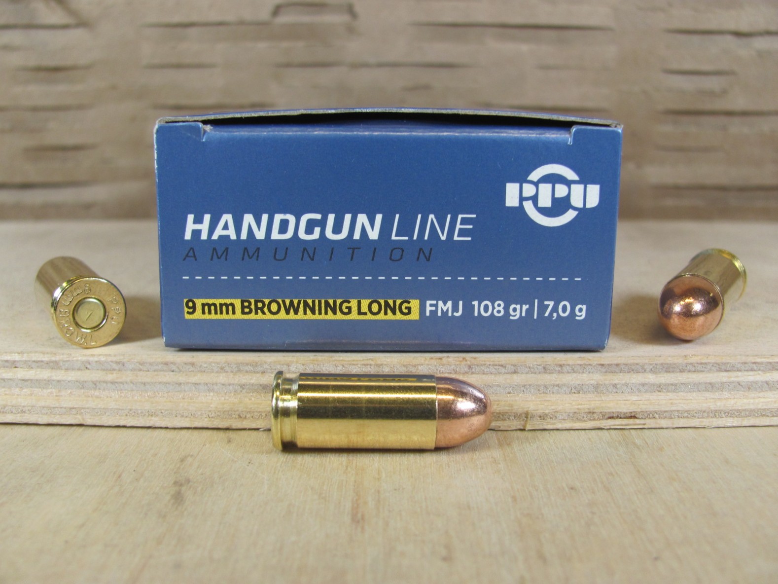 50 Round Box – 9mm Browning Long 108 Grain FMJ Ammo by Prvi Partizan – PPH9BL – Read Description Warning