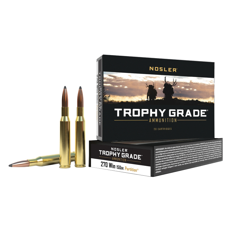 Nosler Trophy Grade .270 Winchester 150 gr Partition 20rds