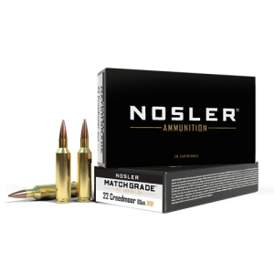 NOSLER 22 Crdmr 85Gr Match Grade RDF HPBT 20rd