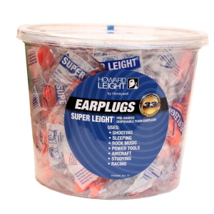 Howard-Leight Howard Leight Super Leight Ear Plugs Pre-Shaped Foam Coral Ear Plugs 33dB 100/pr Uncorded Tub