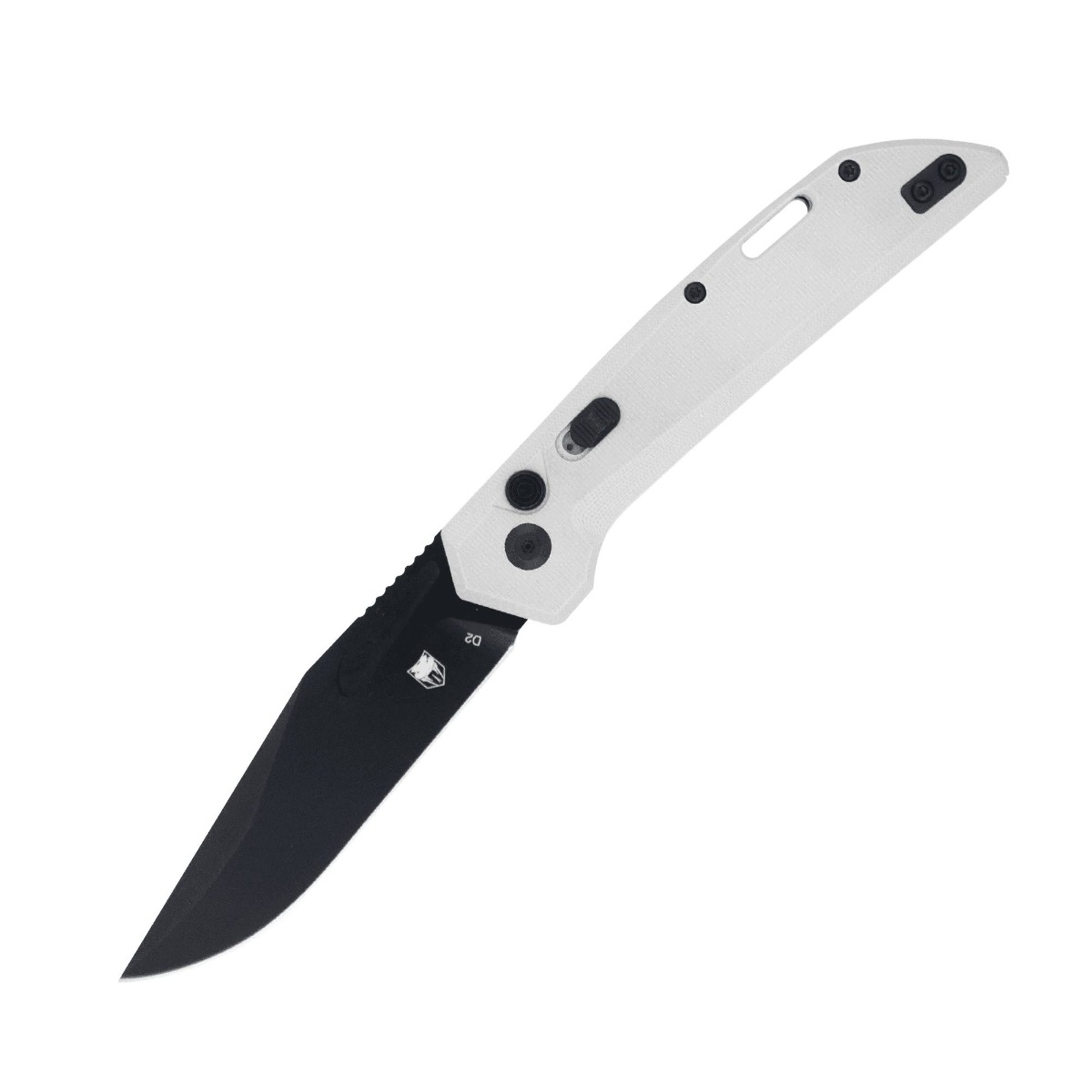 CobraTec Knives Naja Folding Clip Point Knife, Lunar Grey - CTNAJLNGRY