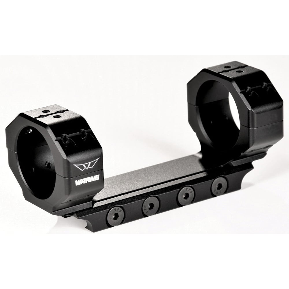 Warne Scope Mounts Skyline Long Range 34mm Medium 7075 T6 Billet Aluminum 1-Piece Precision Mount, Black - 7821M