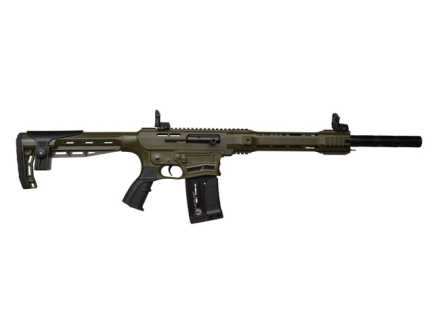 Panzer Arms AR12 20" 12 Gauge Shotgun 3" Magazine Fed Semi-Automatic, Olive Drab Green - 117756