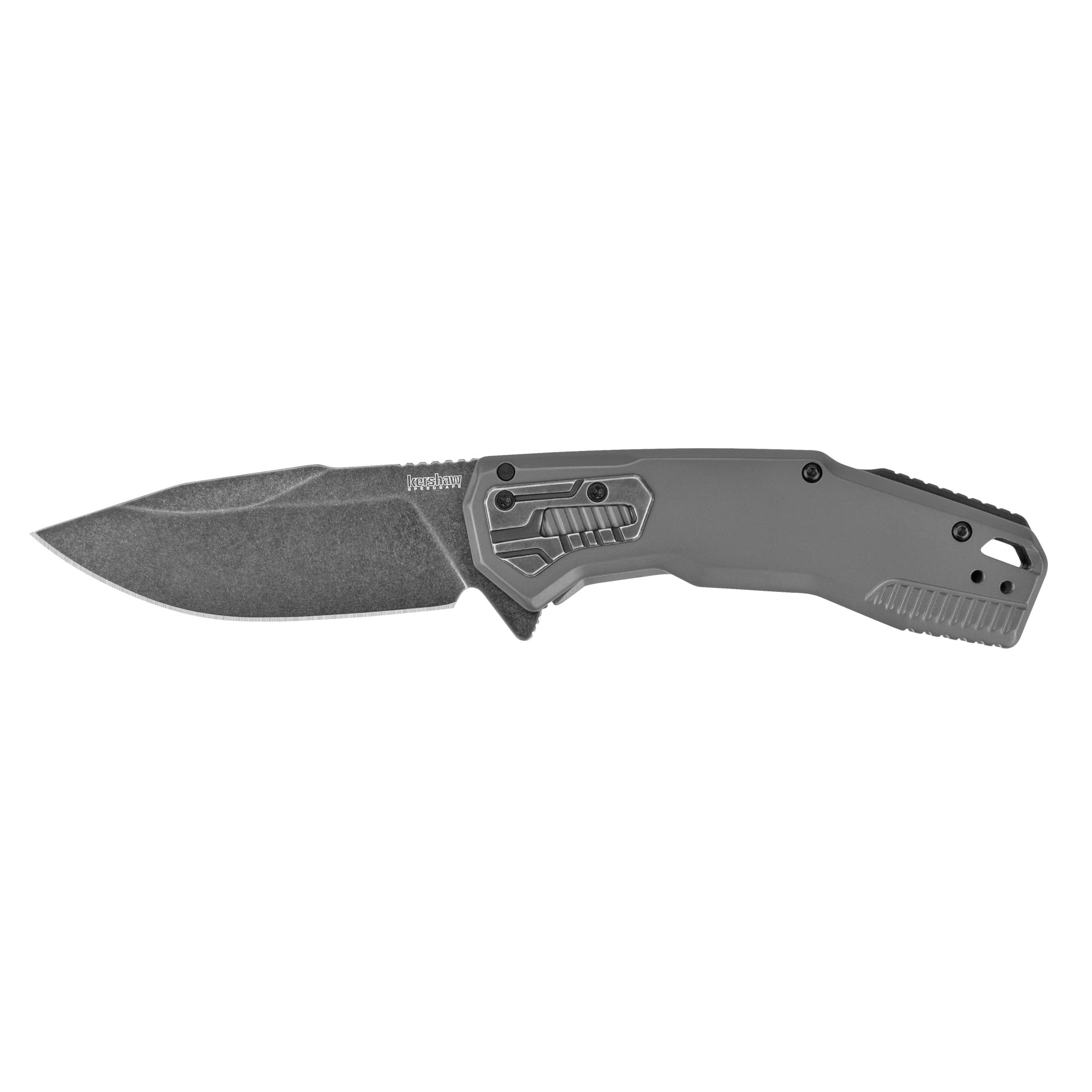 Kershaw Cannonball, Folding Knife, 3.5" BlackWash Gray Blade, Gray Handle