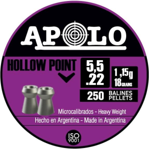 Hatsan-Usa Hatsan Apolo Hollow Point Air Rifle Pellets .22 Cal 18 gr 250/ct