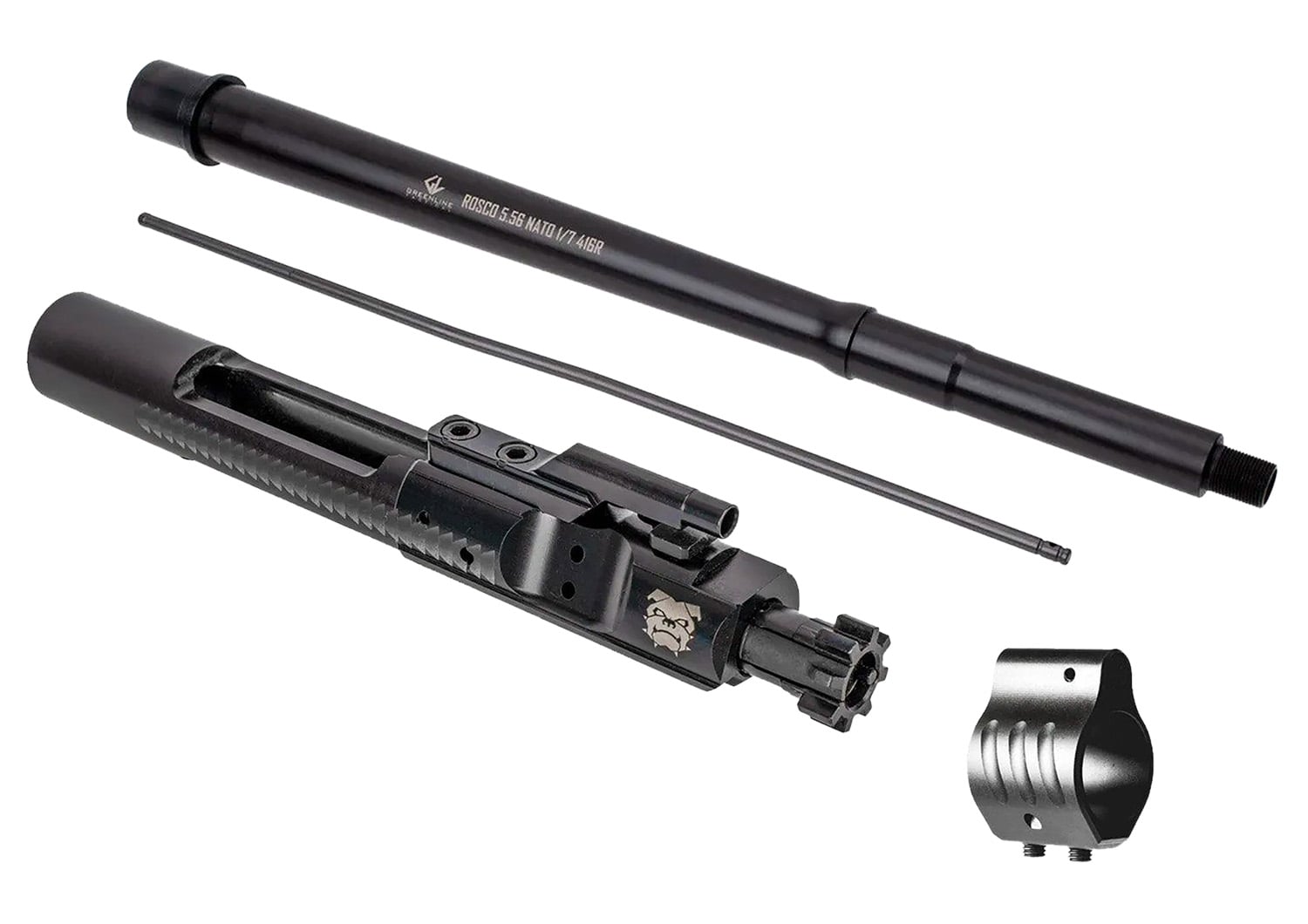 Rosco Manufacturing K9 Sauce Pack Barrel and Bolt Carrier Group Kit 5.56x45mm, Black