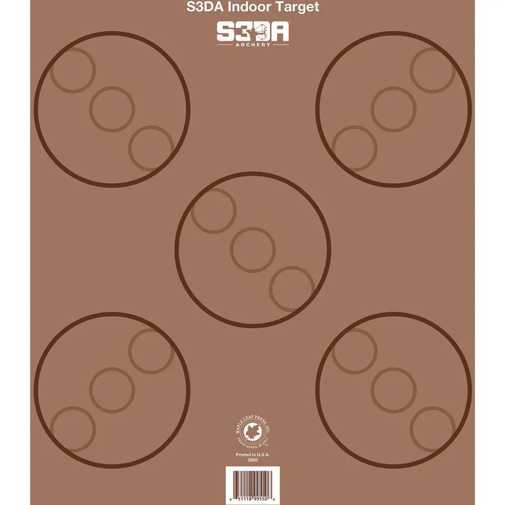 Maple Leaf S3DA 3D Target Face Brown ASA 25 pk.